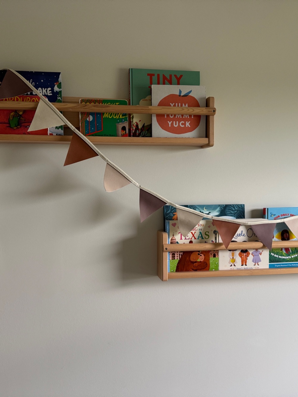 Gathre Neutral Multi-Color Wall Banner Bookshelf Decor